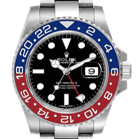 rolex red white blue band|rolex pepsi gmt 2020.